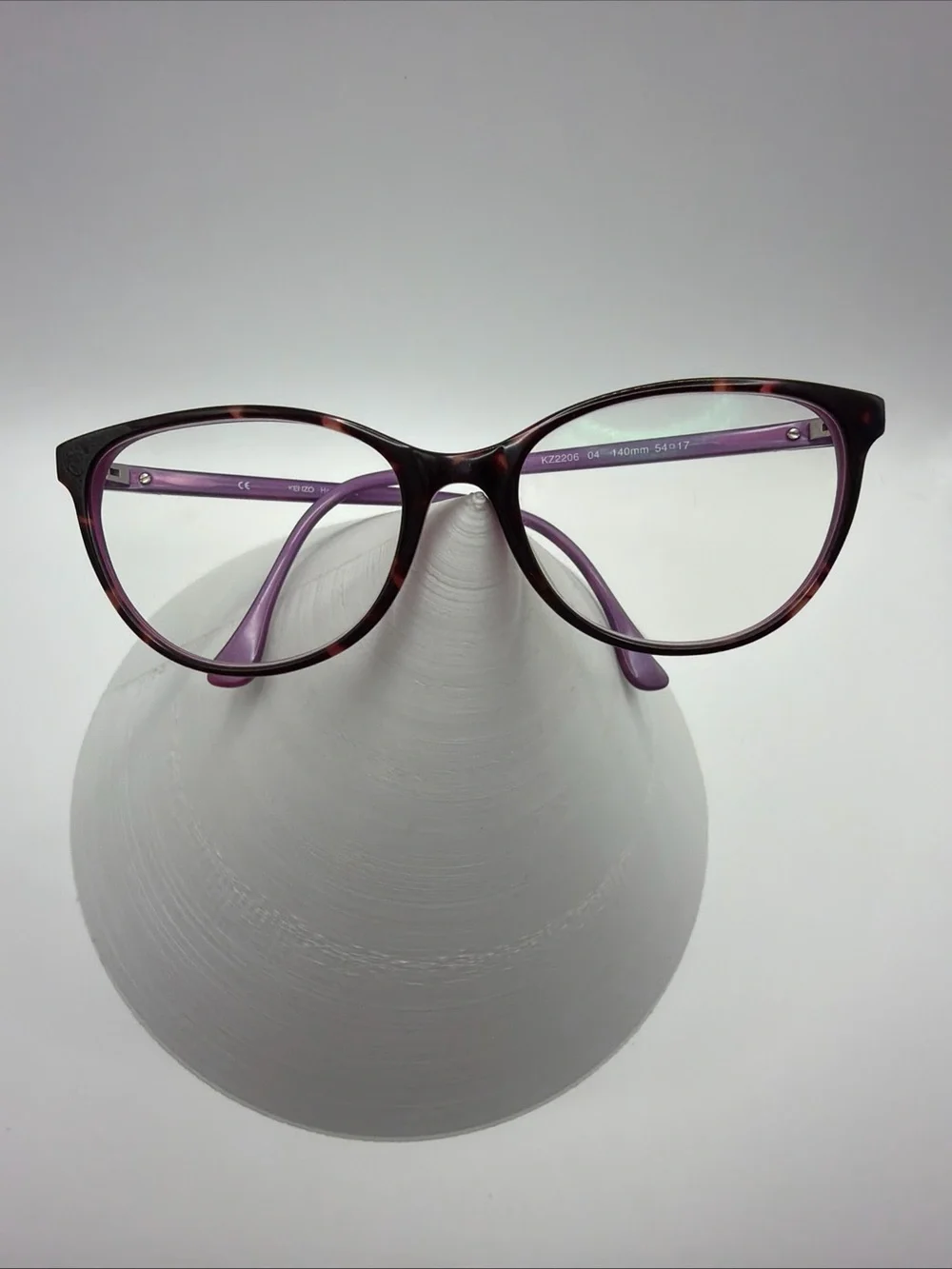 Rare Authentic Kenzo KZ 2206 C04 Violet Tortoise 54[]15-140 Glasses Frames only